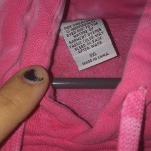 Fun tie dyed pink hippie soul sweater